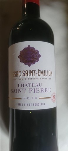 Bordeaux Lussac-saint-émilion Château Saint Pierre 2020