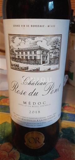 Bordeaux Médoc Château Rose du Pont 2018