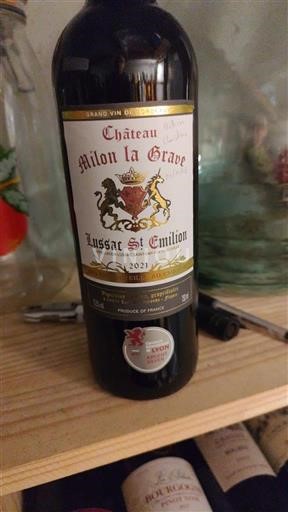 Bordeaux Lussac-saint-émilion Château Milon la Grave 2021