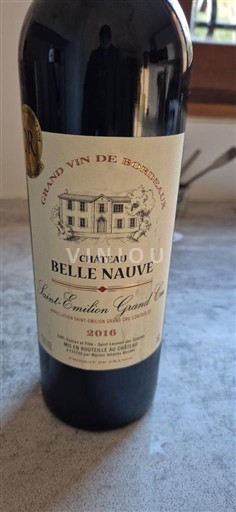 Bordeaux Saint-Émilion Grand Cru Grand Cru Château Belle Nauve 2016
