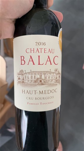 Bordoja Haut-Médoc Château Balac 2016