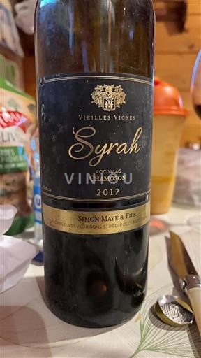 Wallis Niet gespecificeerd Simon Maye & Fils Vieilles Vignes 2012