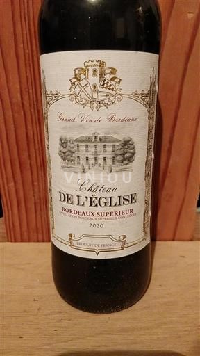 Bordeaux Bordeaux supérieur Château L'Église 2020