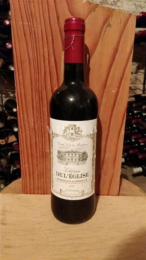 Bordeaux Bordeaux Supérieur Château L'Église 2020