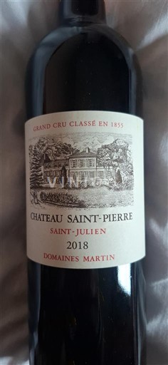 Bordéus Saint-Julien Grand Cru Château Saint-Pierre 2018