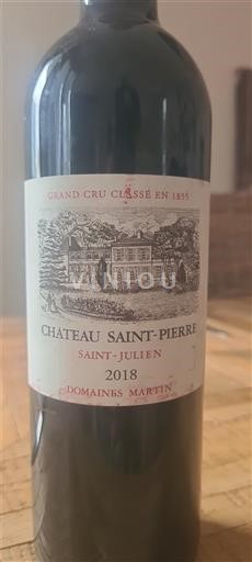 Bordeaux Saint-Julien Grand Cru Château Saint-Pierre 2018