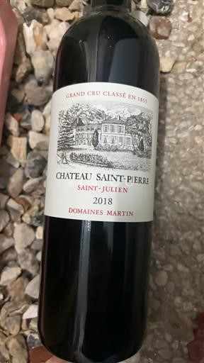 Bordeaux Saint-Julien Grand Cru Château Saint-Pierre 2018