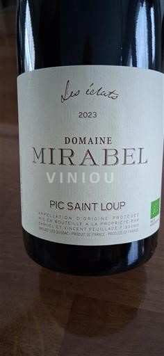 Languedoc Pic-saint-loup Domaine Mirabel Les Éclats 2023