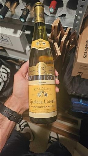 Vin Blanc sec Réserve Gustave Lorentz 2022 France Alsace Gewurztraminer AOC Grand Cru