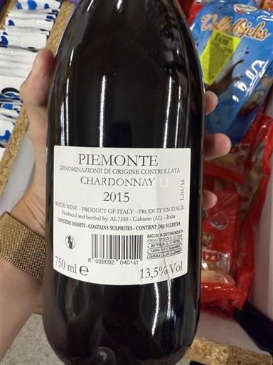 Piëmont Niet gespecificeerd AL7350 Chardonnay 2015