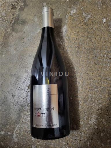 Vin Rouge sec Rogerpeguet 2007 France Bourgogne Gevrey-chambertin AOC
