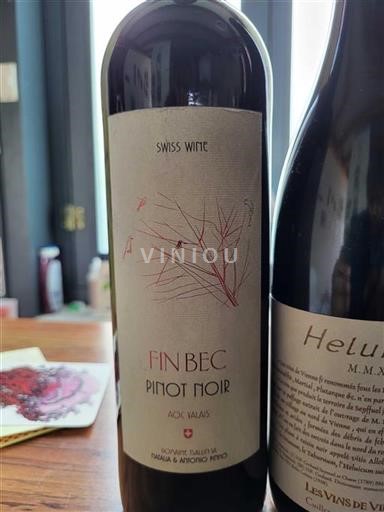 Vin Rouge sec Fin Bec Domaine Tsalain SA Non millésimé Suisse Valais AOC