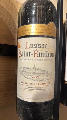 Bordeaux Lussac-Saint-Émilion La Cave Augustin Florent 2019