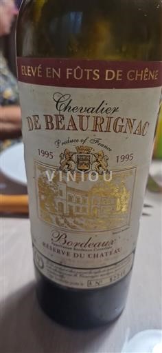 Bordeaux Chevalier de Baurignac Réserve du Château 1995