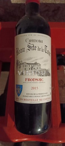 Bordeaux Fronsac Château Beau Site de la Tour 2015