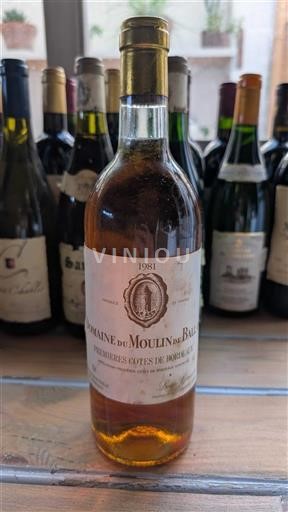 Bordeaux Premières-côtes-de-bordeaux Domaine Moulin de Ballan 1985