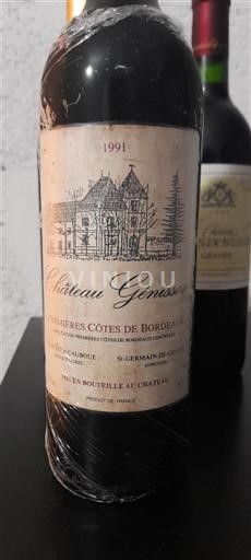 Bordeaux Những sườn đầu tiên của Bordeaux Château Génisson 1991