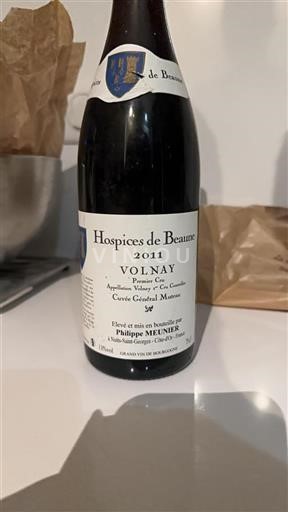 Burgundsko Volnay Premier Cru Hospices de Beaune Général Muteau 2011