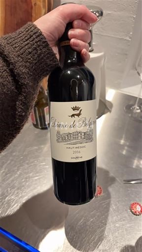 Bordeaux Haut-Médoc Diane de Belgrave 2016