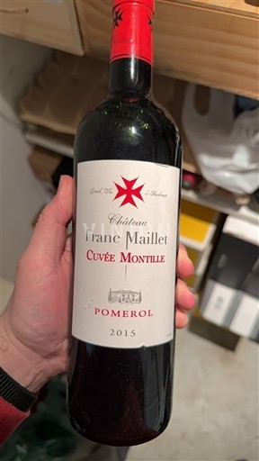 Bordeaux Pomerol Château Franc Maillet Montille 2015