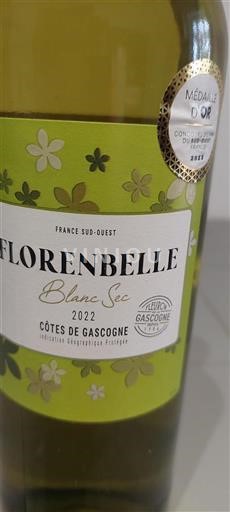Sudoeste Côtes de Gascogne FLEURON DE LA GASCOGNE Blanc Sec 2022