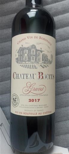Bordéus Graves Château Baccus 2017