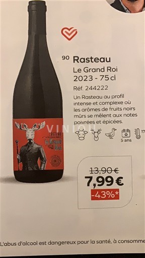 Rhônetal Rasteau Le Grand Roi 2023