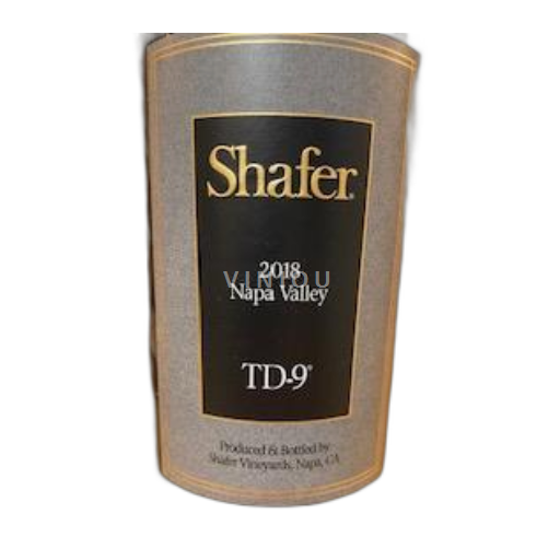 Kalifornialaiset AVA:t Napa Valley Shafer Vineyards TD-9 2018