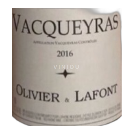 Rona dolina Vacqueyras Olivier&Lafont 2016