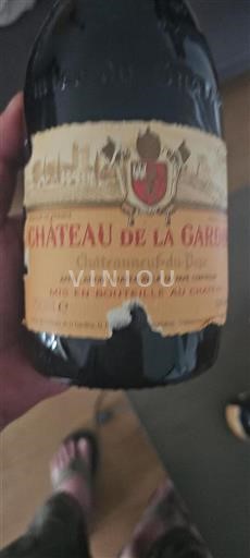 Rhônen laakso Châteauneuf-du-Pape Château La Gardine 1989