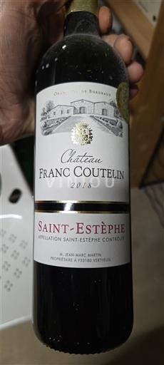 Bordéus Saint-Estèphe Grand Cru Château Franc Coutelin 2018