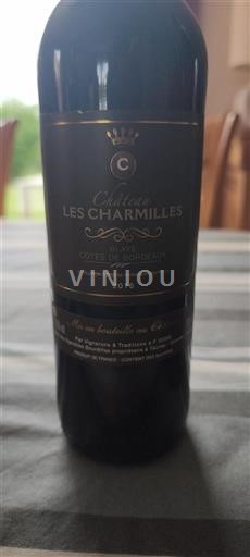 Bordéus Blaye-Côtes-de-Bordéus Château Les Charmilles 2016