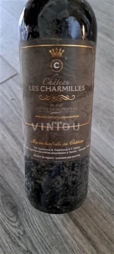 Bordeaux Blaye-Côtes-de-Bordeaux Château Les Charmilles 2016
