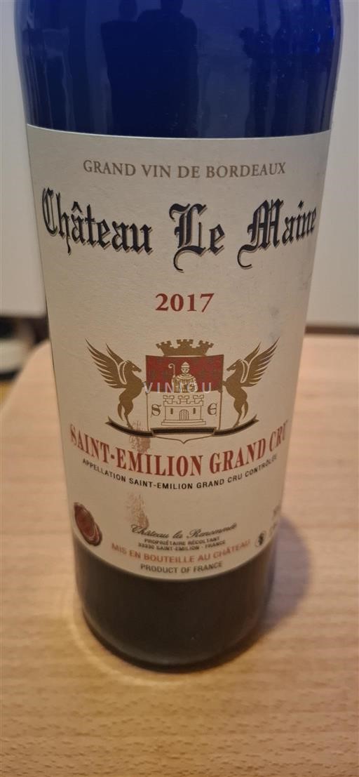 Bordeaux Saint-Émilion Grand Cru Grand Cru Château Le Maine 2017