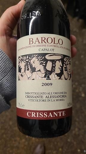 Piedmont Wines Barolo Crissante Alessandria Capalot 2009