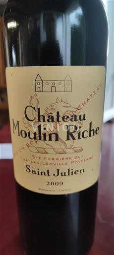 Bordeaux Saint-Julien Château Moulin Riche 2009