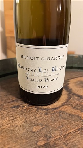 Burgundy Savigny-lès-Beaune Benoit Girardin Vieilles Vignes 2022