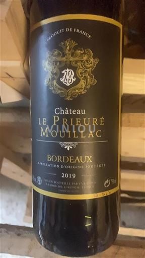Bordeaux Château Le Prieuré Mouillac 2019