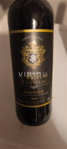 Bordeaux Château Le Prieuré Mouillac 2019