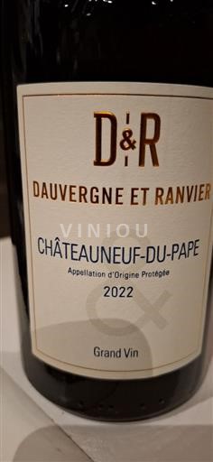 Rhônen laakso Châteauneuf-du-Pape Dauvergne et Ranvier 2022