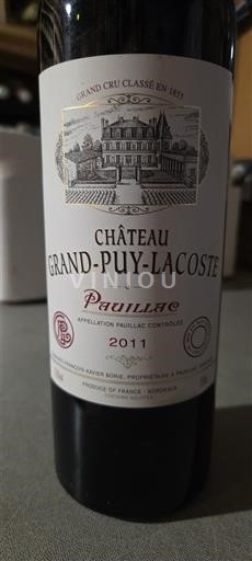 Bordeaux Pauillac Grand Cru Château Grand-Puy-Lacoste 2011