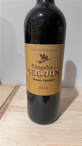 Bordeaux Pessac-Léognan Seguin L'Angelot de Seguin 2016