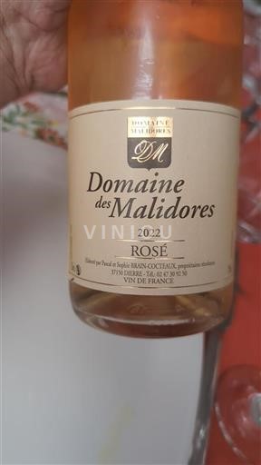 Loire Valley Not Specified Domaine Des Malidores 2022