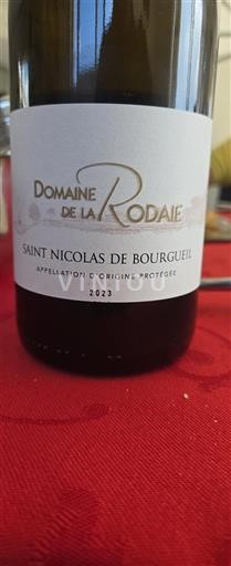 Dolina Loare Saint-Nicolas-De-Bourgueil Domaine La Rodaie 2023