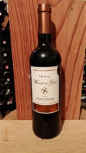 Burdeos Côtes-de-bourg Château Moulin de Guiet 2020