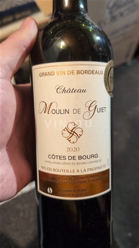 Burdeos Côtes-de-bourg Château Moulin de Guiet 2020