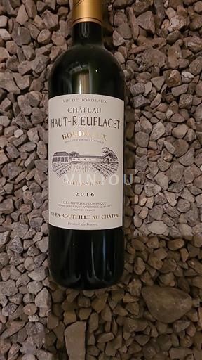 Bordeaux Château Haut-Rieuflaget Vieilles Vignes 2016