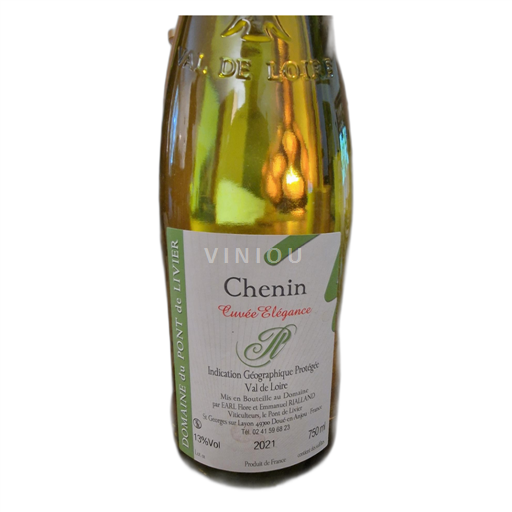 Loiredalen Ospecificerad Domaine du Pont de Livier Elegance 2021