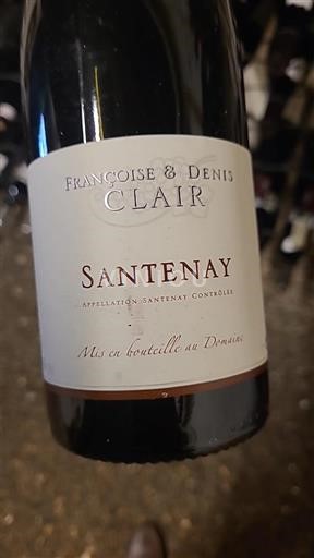 Burgundy Santenay Françoise & Denis Clair 2016