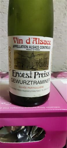Alsace Grand Cru Ernest Preiss Particulière 2009